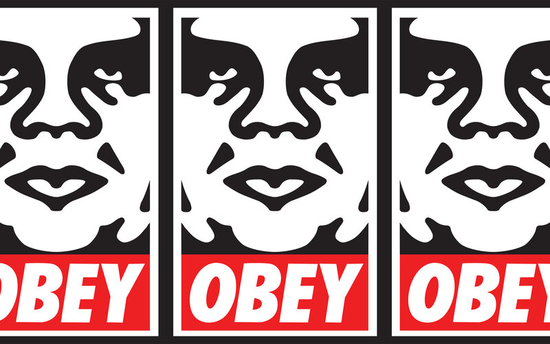 Obey face repeated pattern