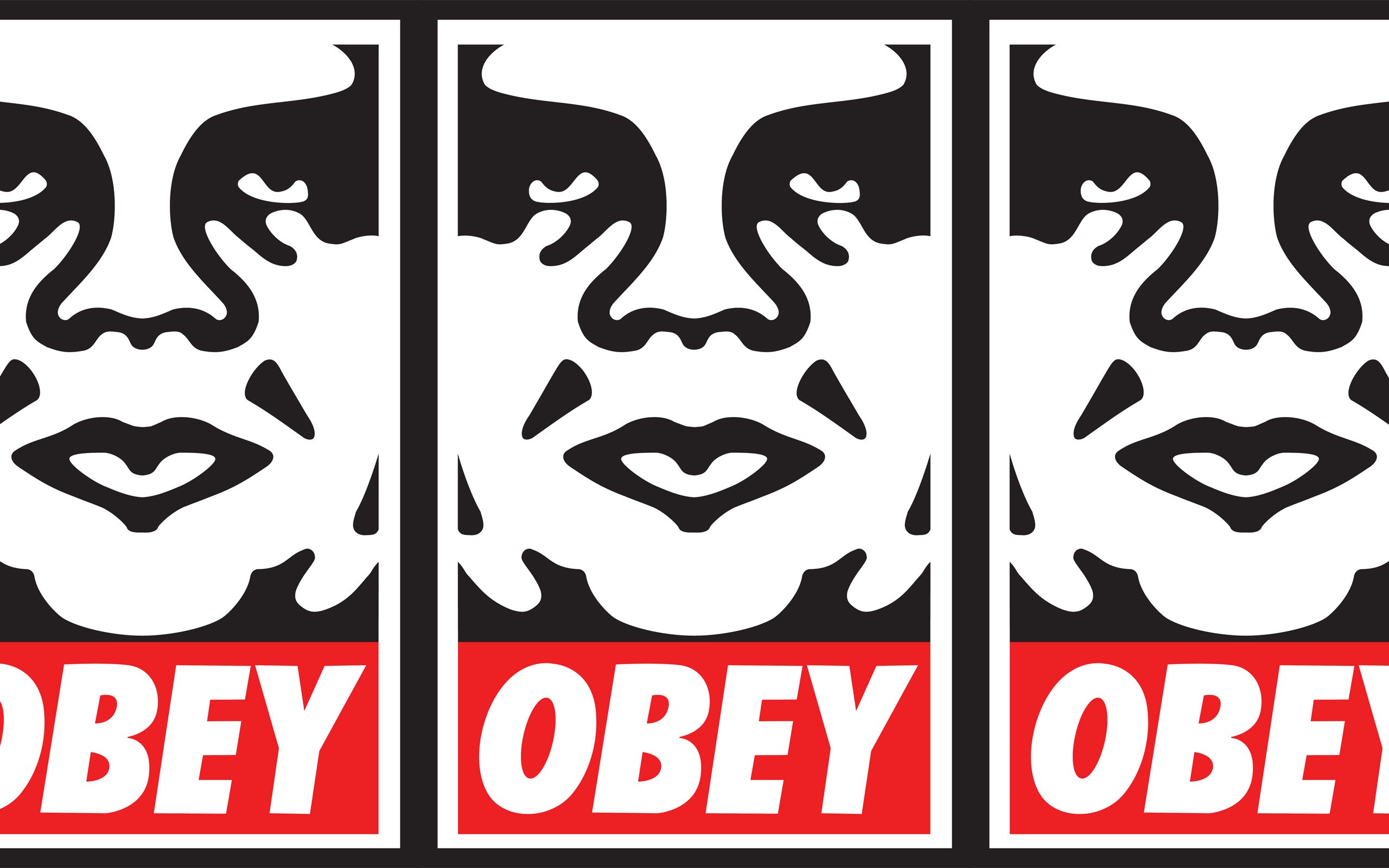 Obey face repeated pattern