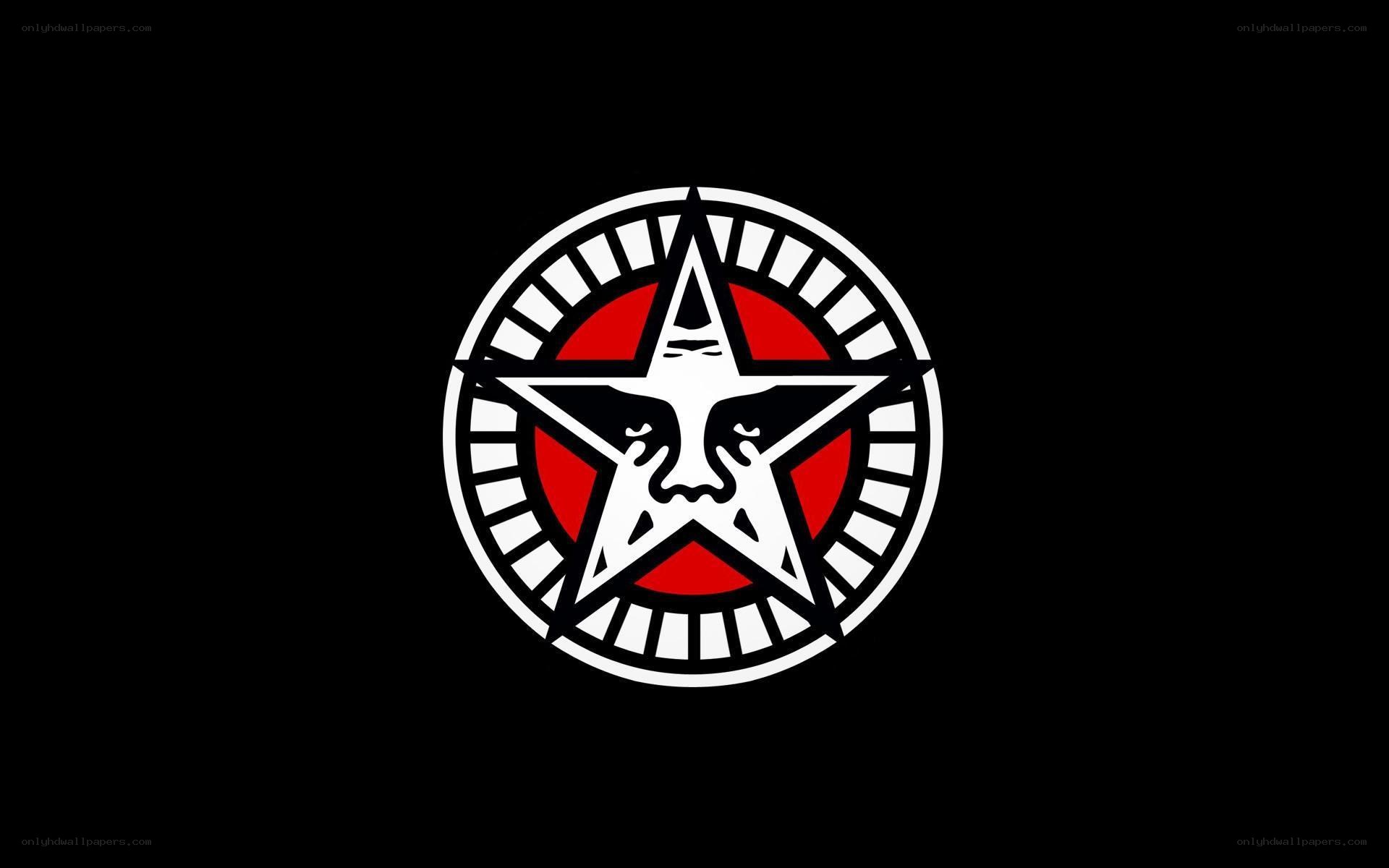 Obey logo on black background