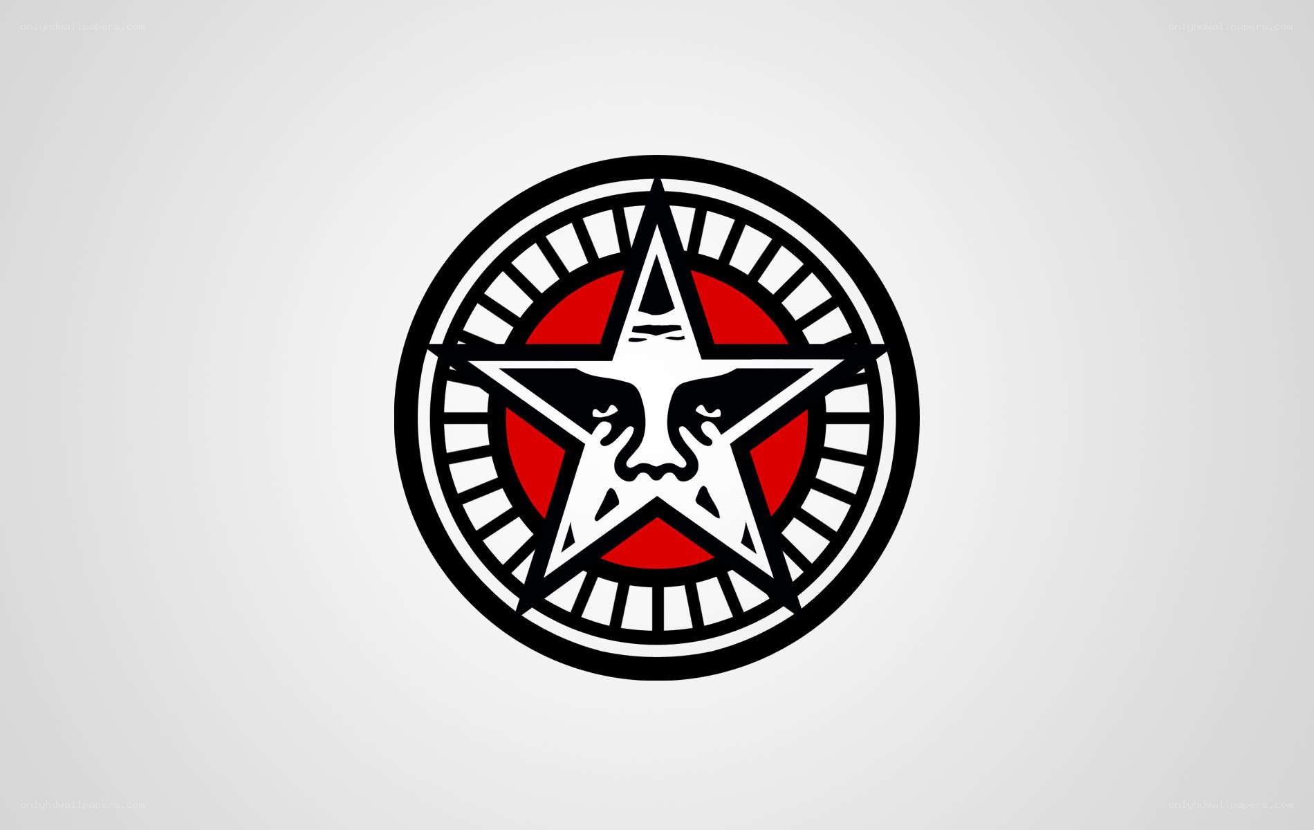 Obey logo with star design