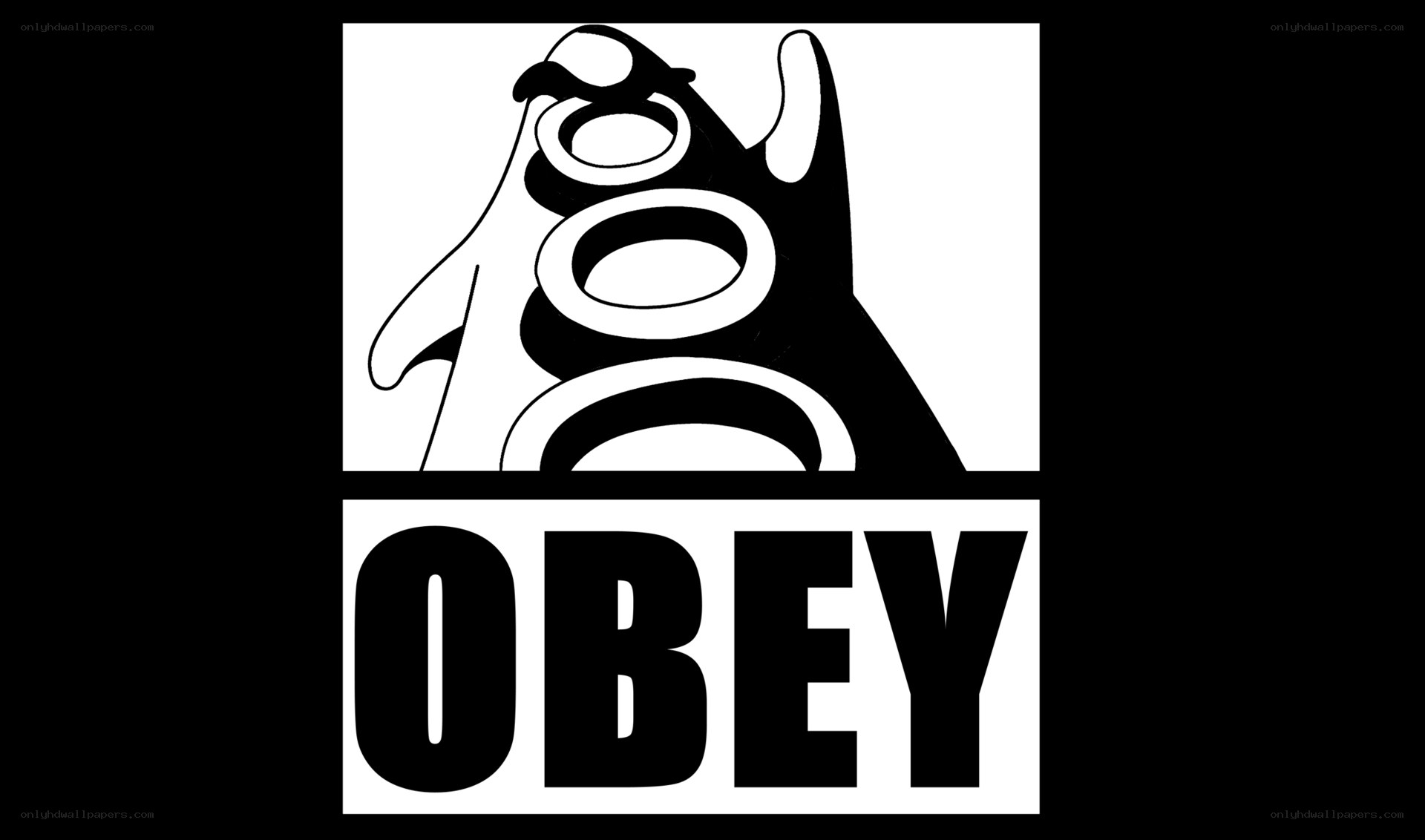 Obey logo with stylized figure