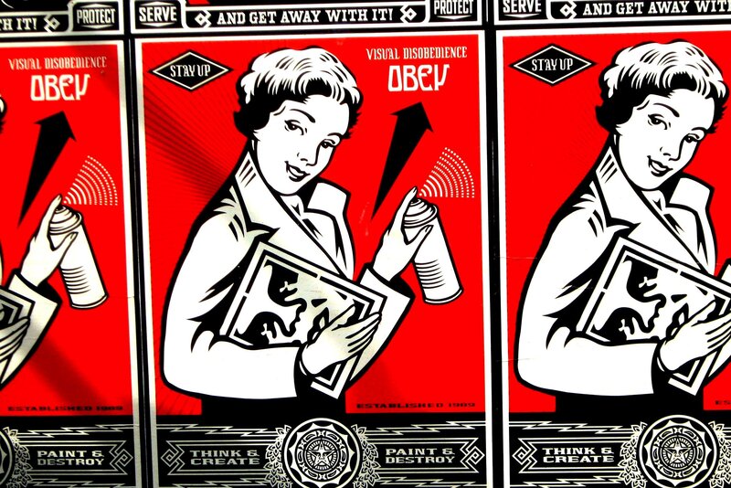 Obey street art posters