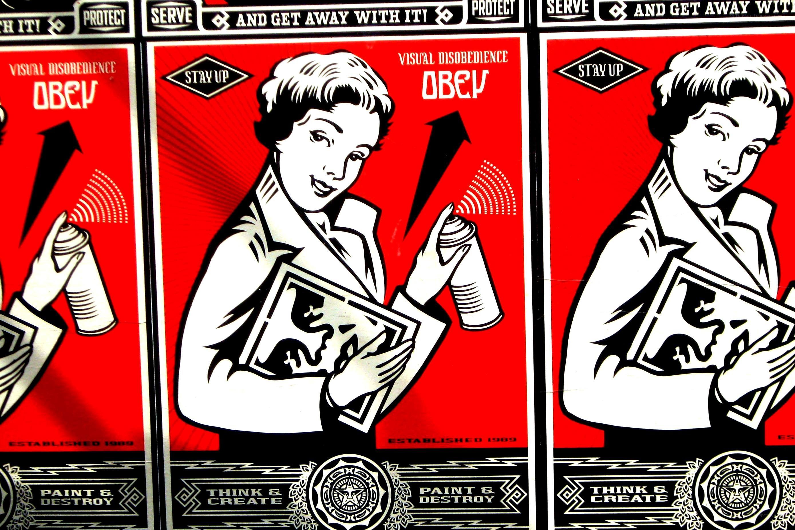 Obey street art posters