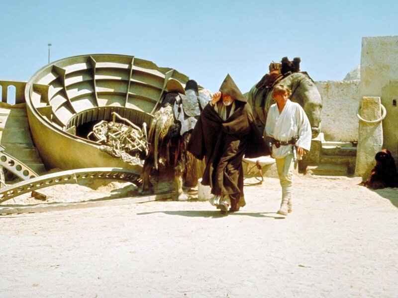 Obi-Wan and Luke on Tatooine