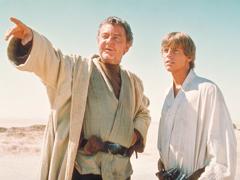 Obi-Wan and Luke on Tatooine
