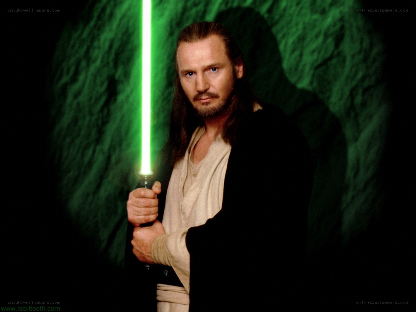Obi-Wan Kenobi with green lightsaber