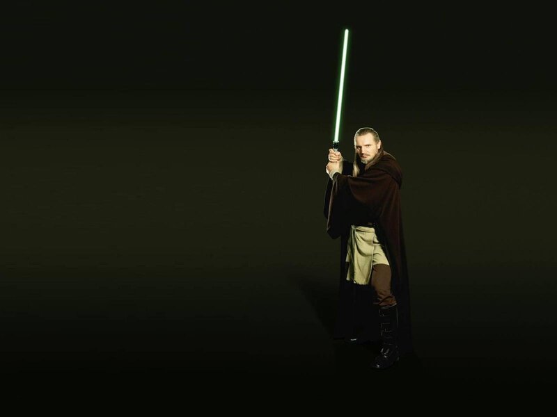 Obi-Wan Kenobi with lightsaber