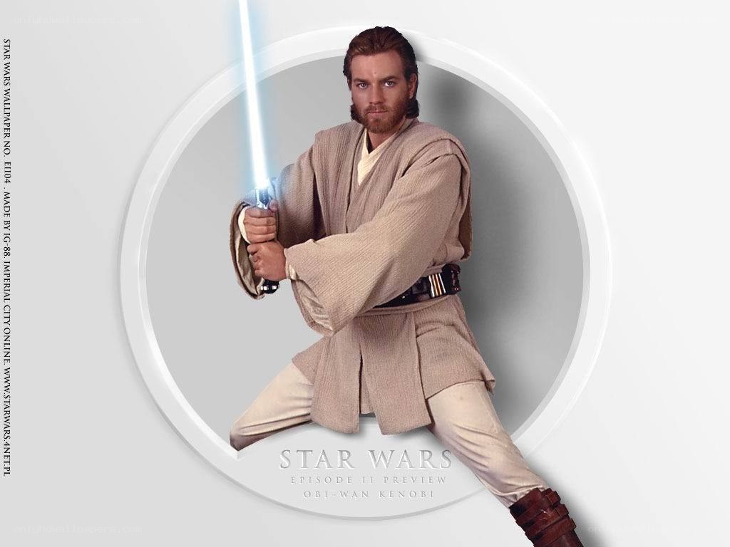 Obi-Wan Kenobi with lightsaber