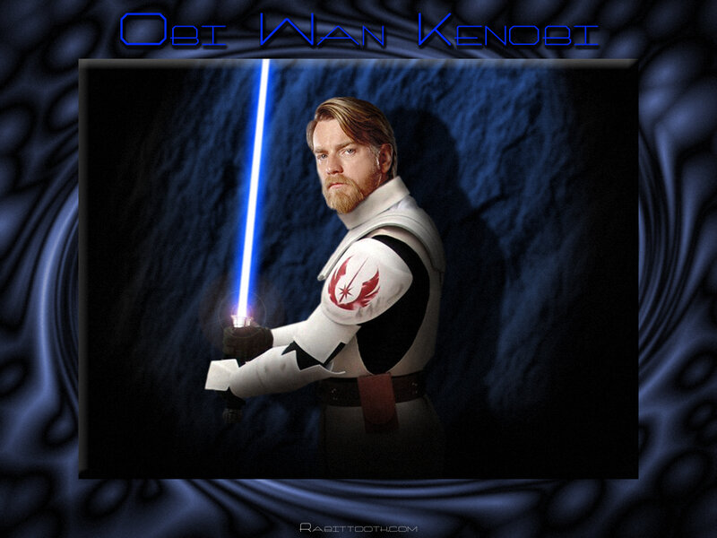 Obi-Wan Kenobi with lightsaber