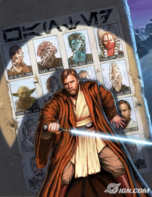 Obi-Wan Kenobi with lightsaber