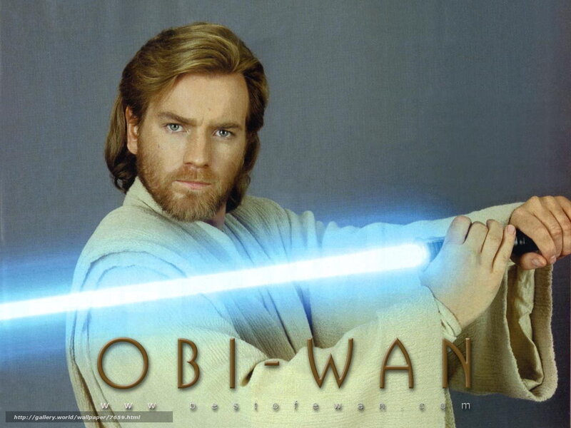 Obi-Wan Kenobi with lightsaber