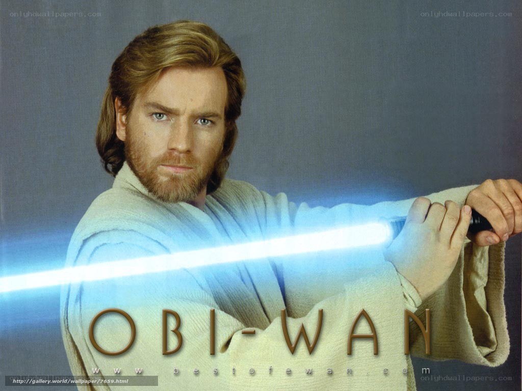 Obi-Wan Kenobi with lightsaber