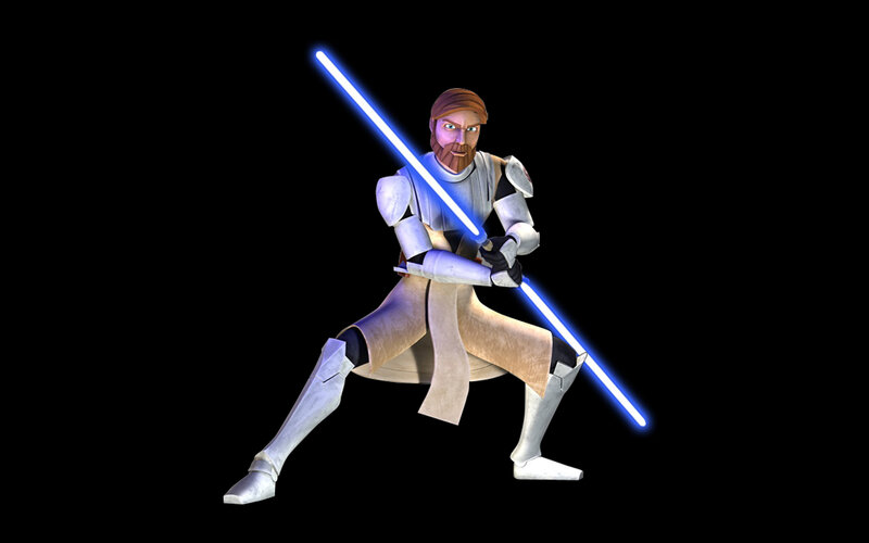Obi-Wan Kenobi with Lightsabers