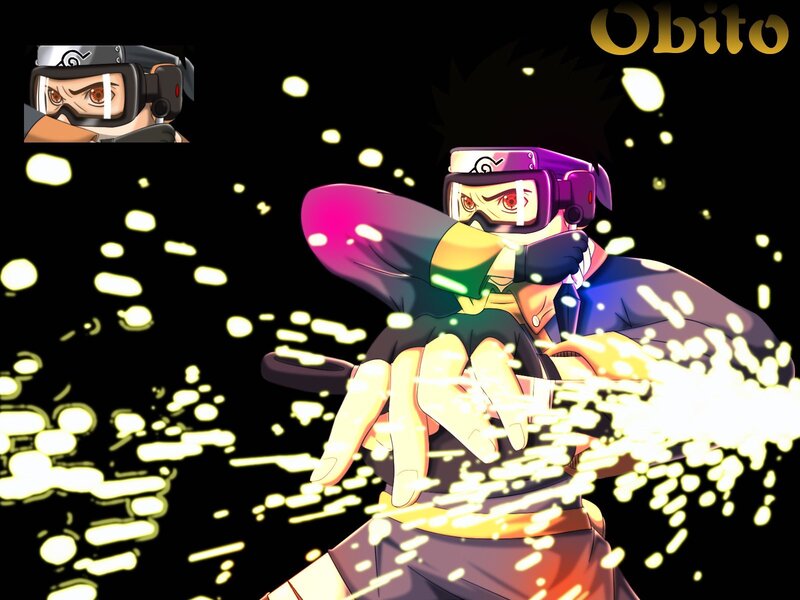 Obito performing a jutsu