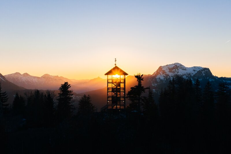 Observation Tower at Sunset