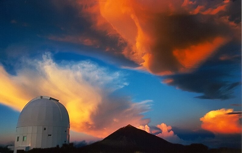 Observatory at sunset