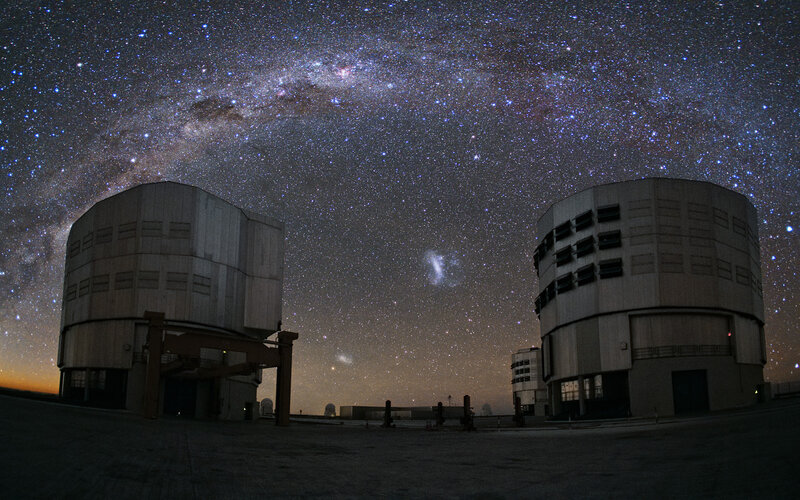 Observatory Domes under Stars