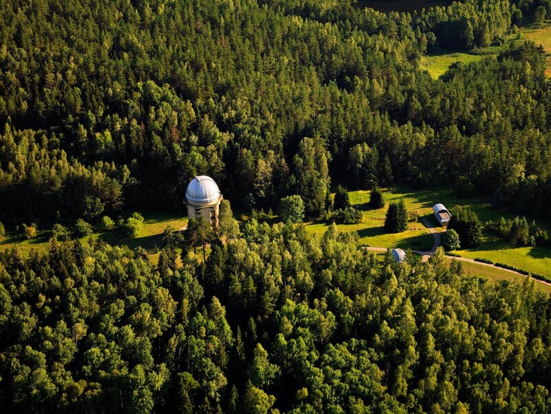Observatory in a forest