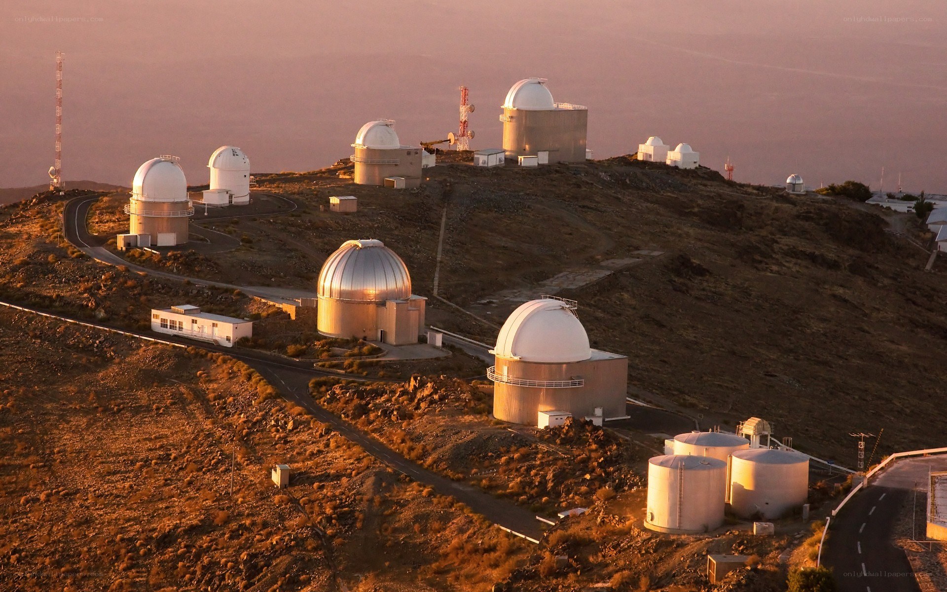 Observatory on a hilltop
