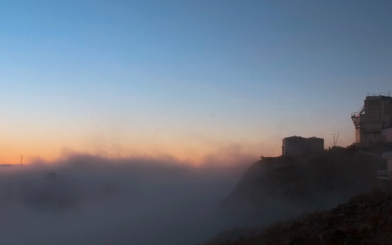 Observatory on Mountain — Blue