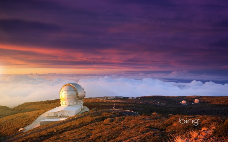 Observatory on Mountain — Purple