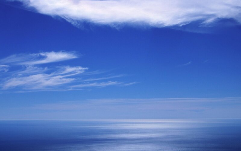 Ocean and Sky — Blue, Serene, Afternoon