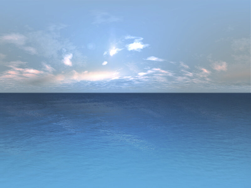 Ocean and Sky — Blue, Serene
