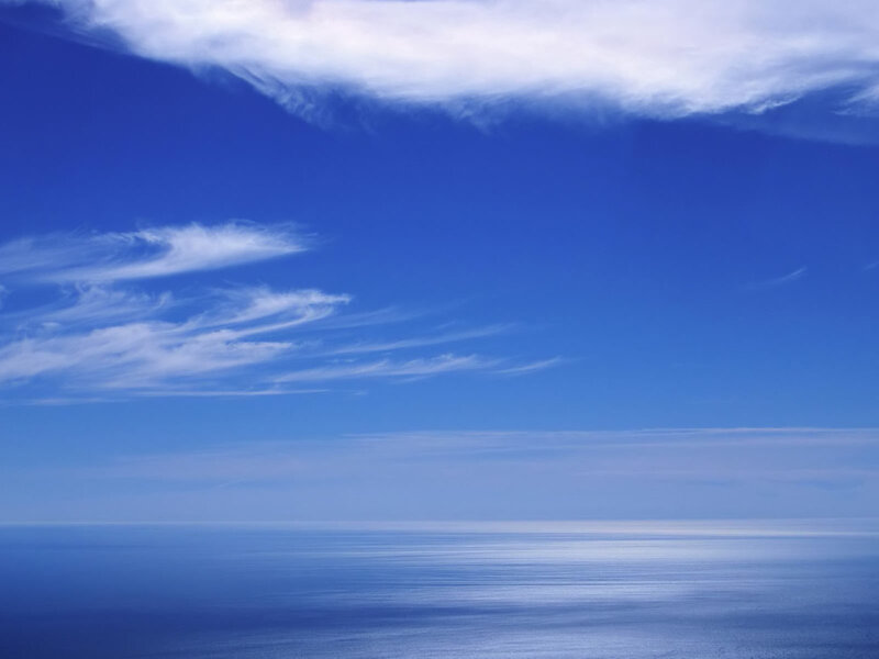 Ocean and Sky — Serene, Clouds