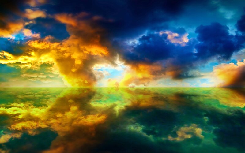Ocean and Stormy Sky