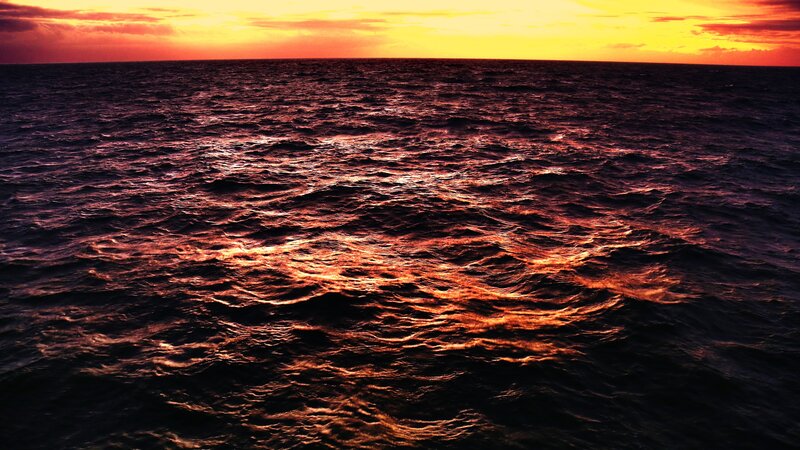 ocean at sunset