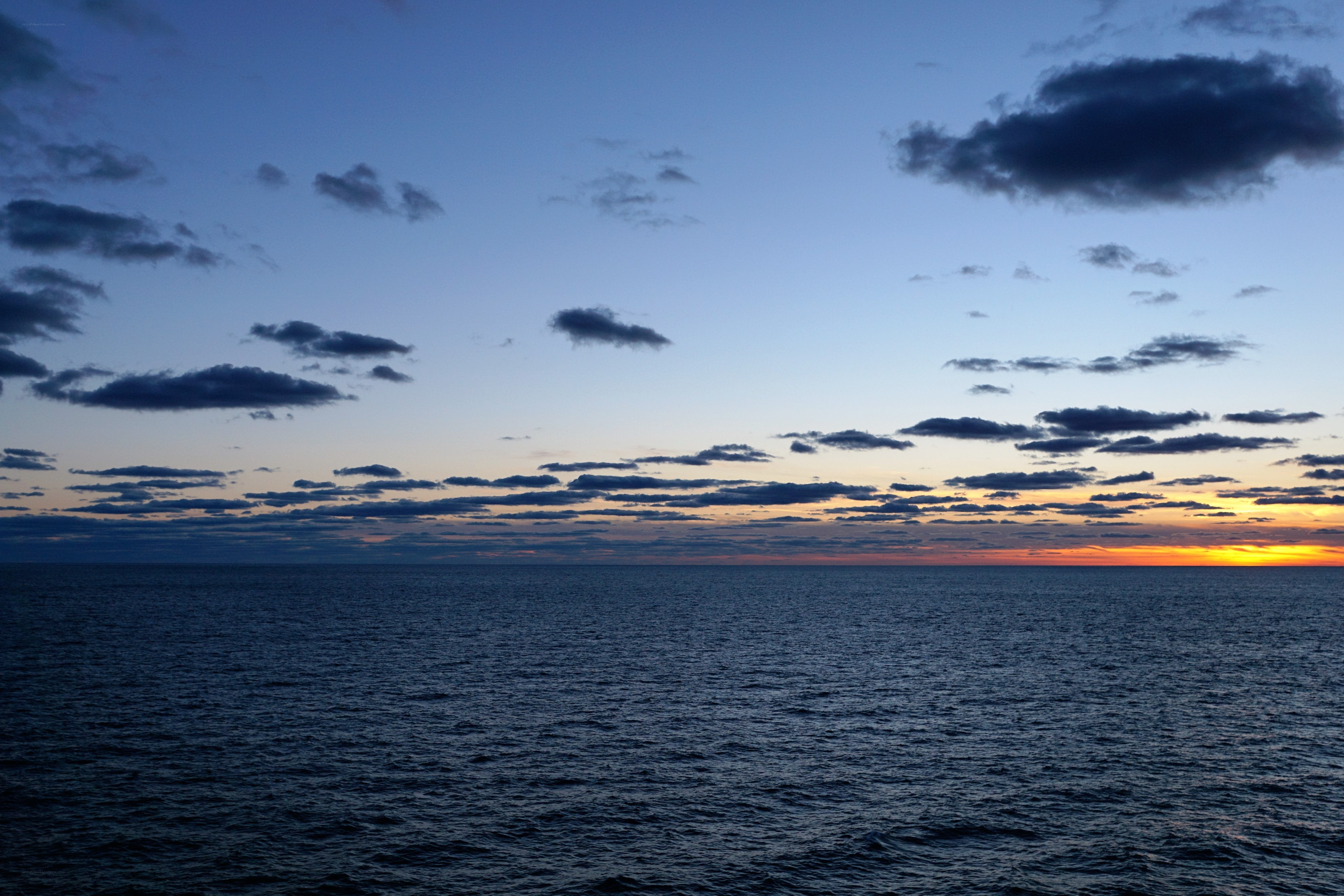 Ocean at sunset
