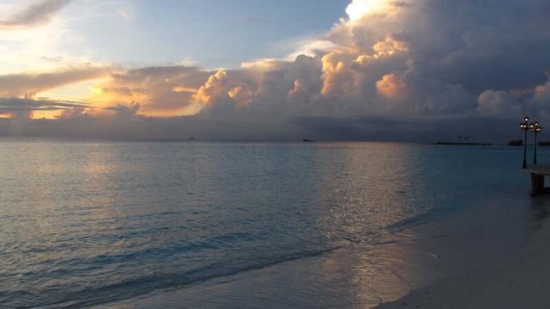 Ocean at Sunset — Blue