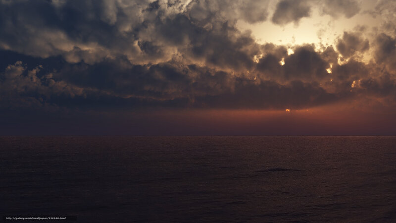 Ocean at Sunset — Dark Blue