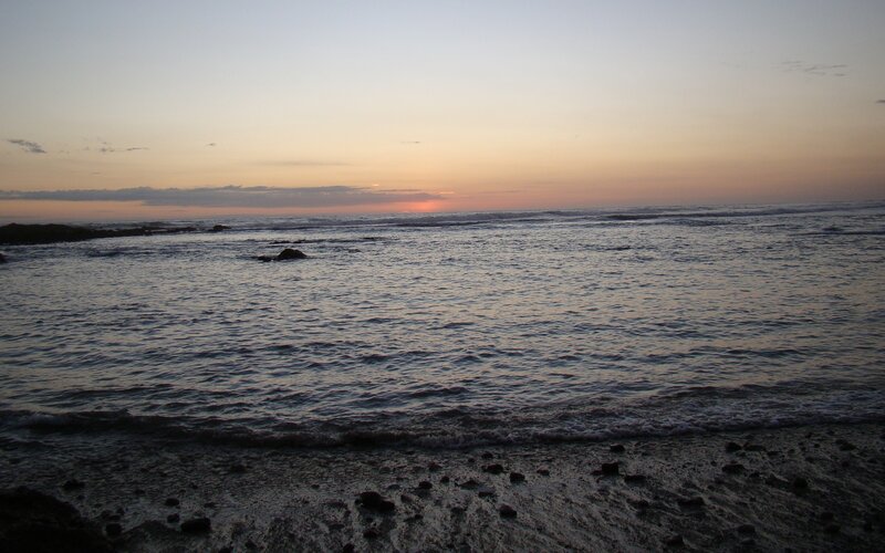 Ocean at Sunset — Orange, Calm