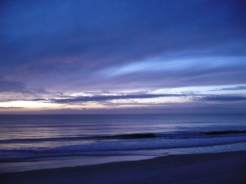 Ocean at Twilight — Blue, Calm, Night