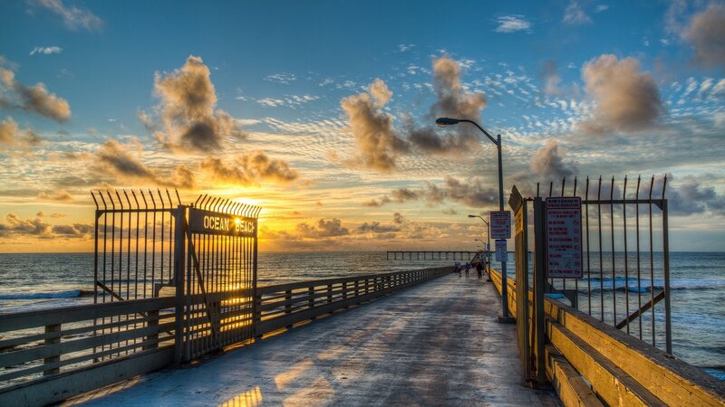 Ocean Beach Pier — Blue, Serene