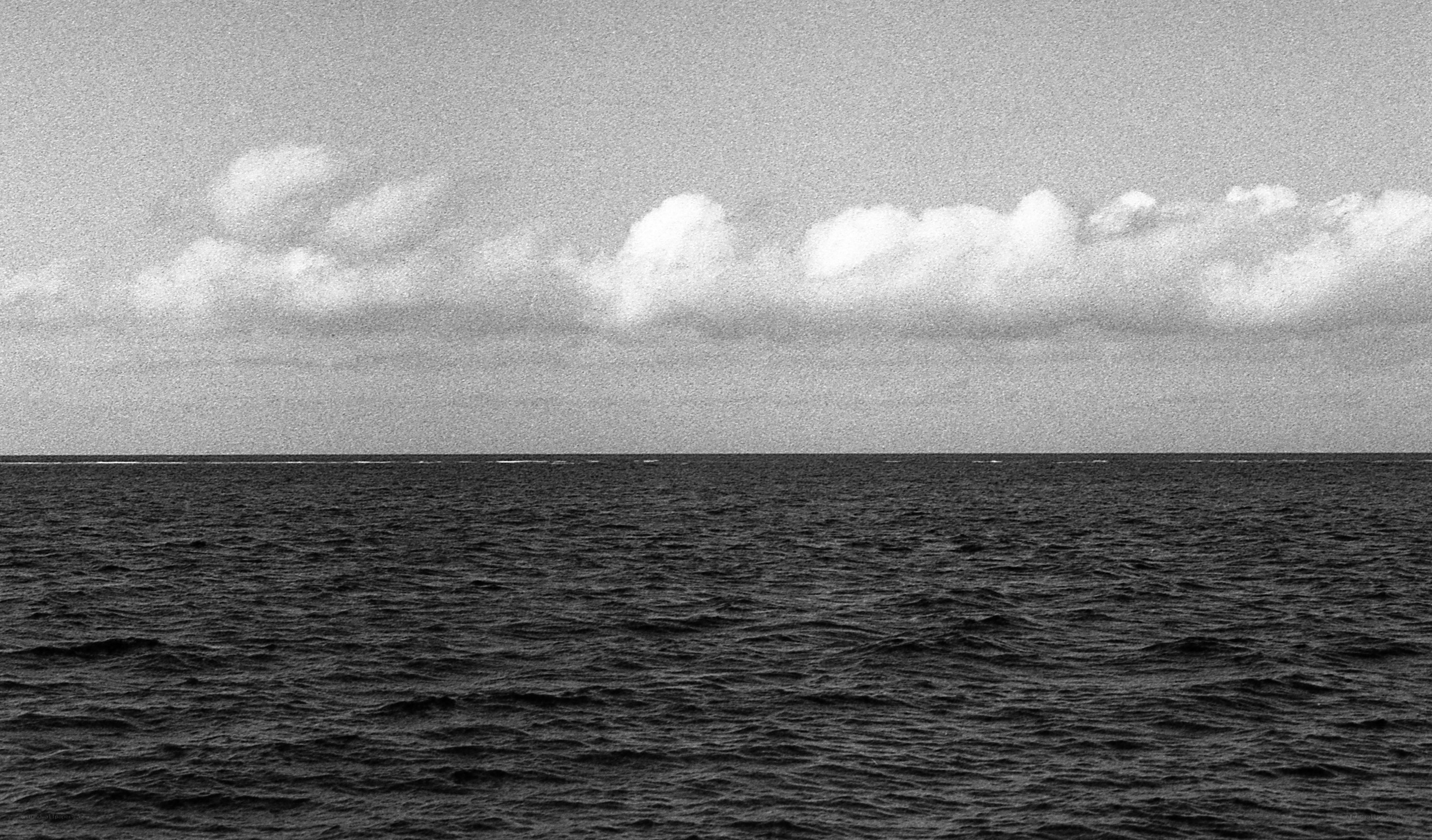 Ocean horizon with clouds