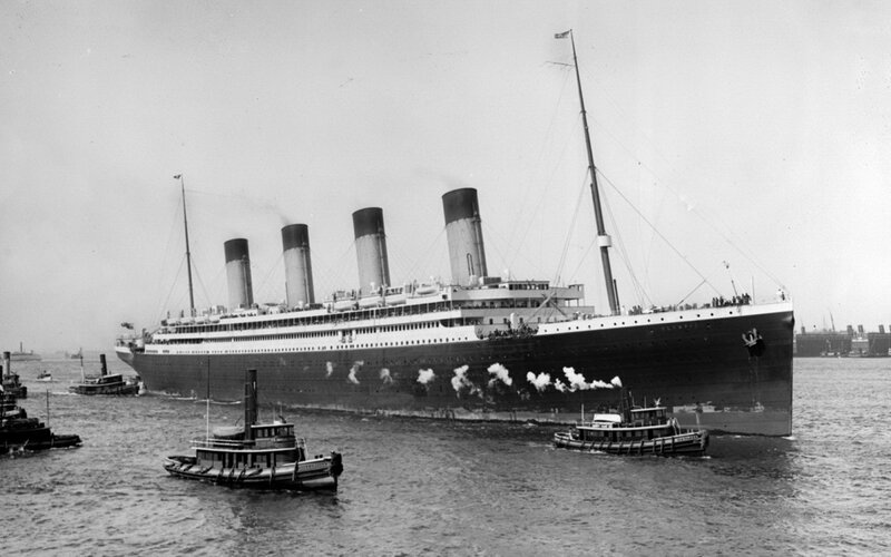 Ocean Liner Ship — Black, Historical