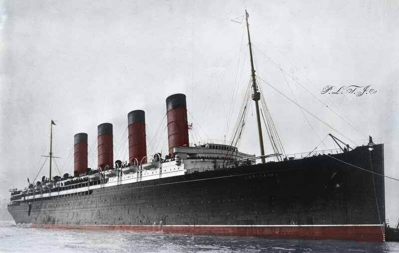 Ocean Liner Ship — Black