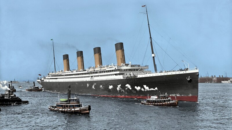Ocean Liner Ship — Blue