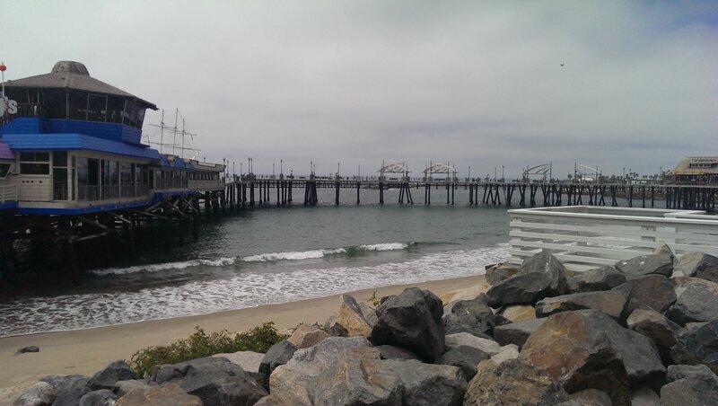Ocean Pier with Building