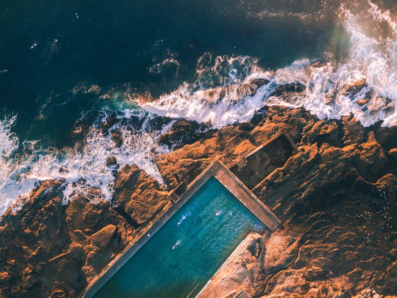 Ocean Pool on Rocky Shore