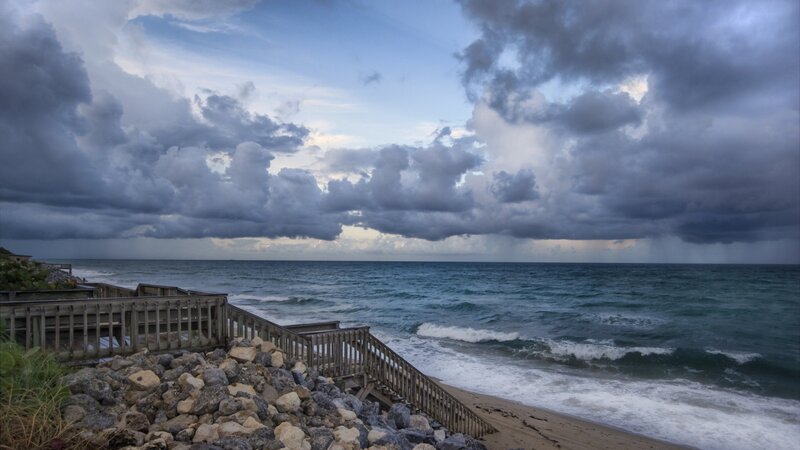Ocean Storm Clouds — Blue