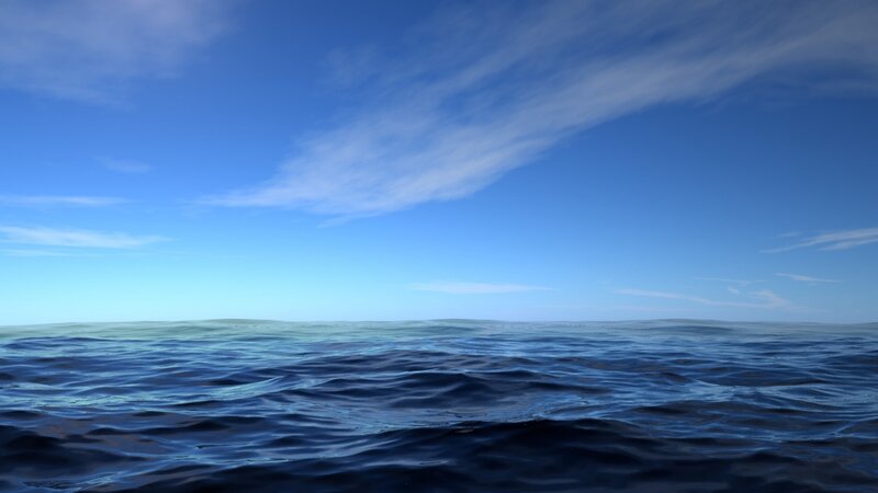 Ocean Surface under Sky