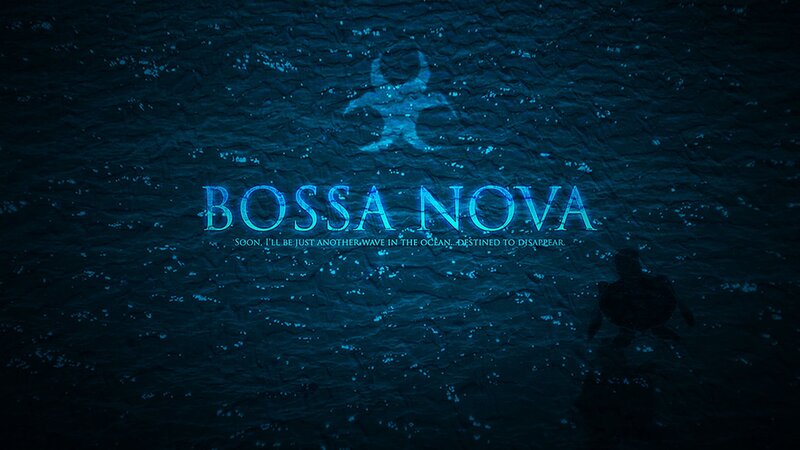 Ocean Surface with Text