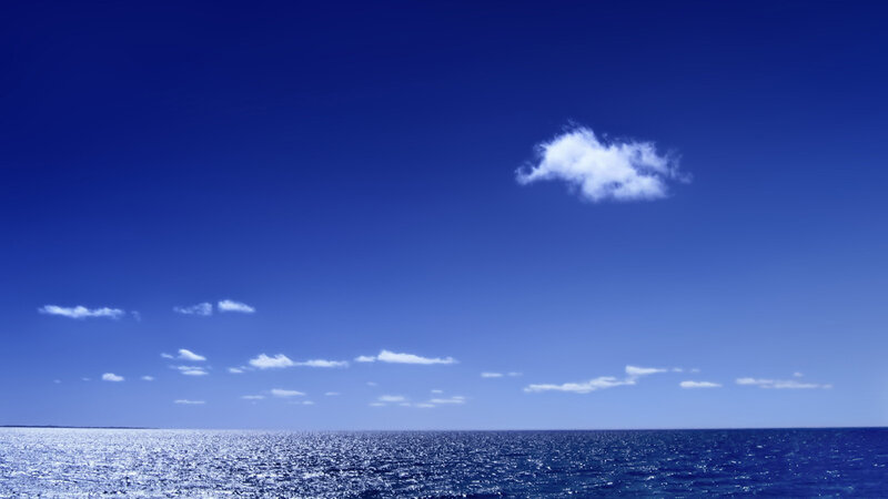 Ocean under Blue Sky — Serene, Afternoon, Photograph