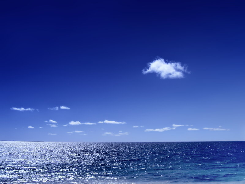 Ocean under Blue Sky — Serene, Afternoon