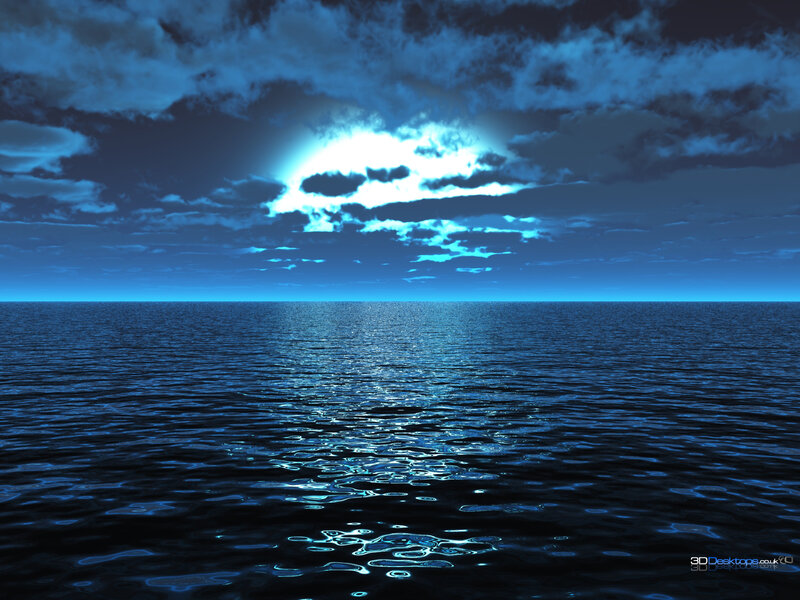 Ocean under Moonlight