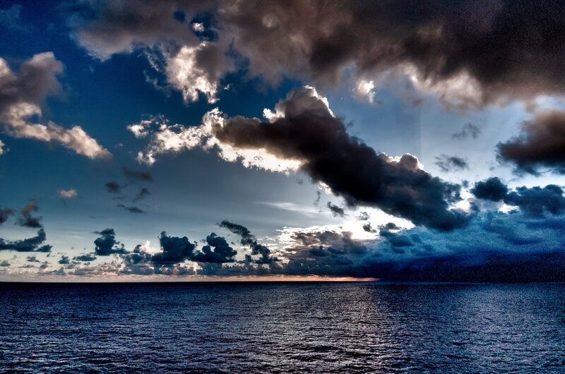 Ocean under Storm Clouds