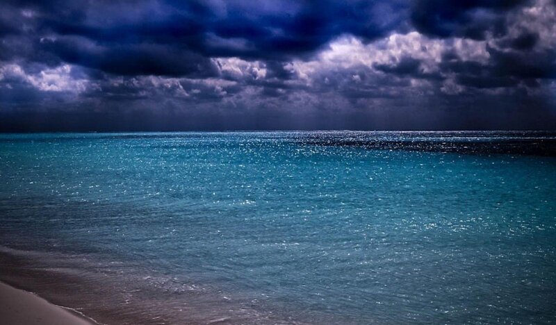 Ocean under Stormy Sky — Blue